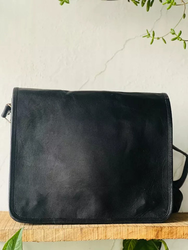 Leder vintage laptoptasche - leder,