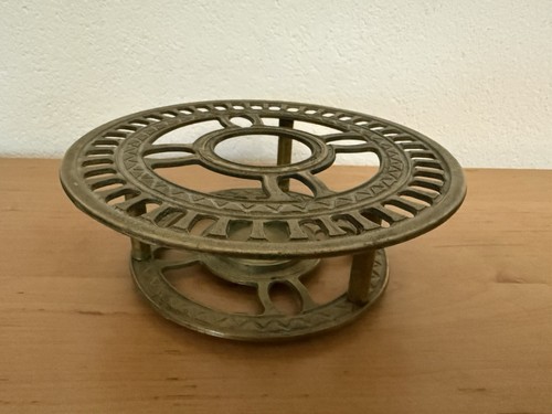 Vintage stövchen messing - vintage,