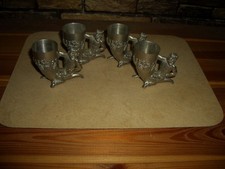 BMF Zinn - zinn teufel Schnapsbecher 4 Stck.!!!!!