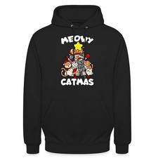 Katze Weihnachten Katzen Baum Meowy Catmas Lustig Unisex Hoodie