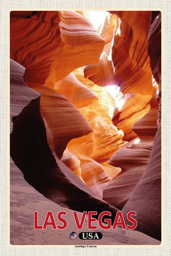 Blechschild 20x30 las vegas - blechschild,