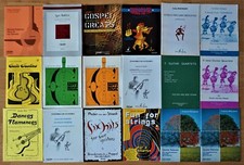 18 Notenhefte für Gitarrenensembles, Akustikgitarre. Verschiedene Komponisten.