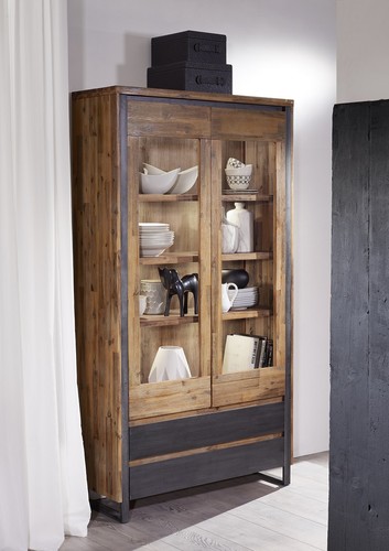 Vitrine schrank 110x204cm - schrank,