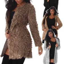 Damen Strickmantel Strickjacke