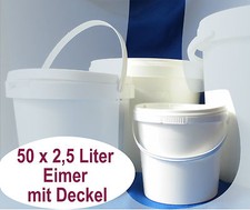 50 Eimer 2,5 Liter PP weiß