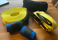 Unbenutzes Slackline Set mit Baumschutz - 10m