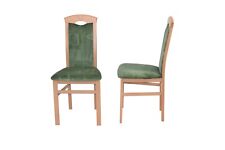 2er Set Stühle Velour-Stoff