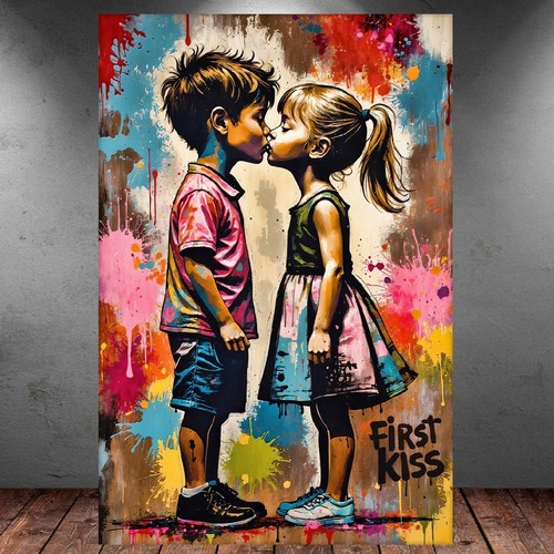 Leinwand bild xxl graffiti - leinwand, er