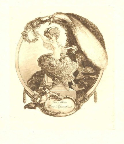 Exlibris bayros marie - bayros,