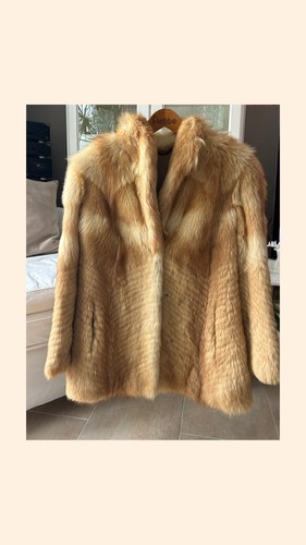 Pelzmantel fuchs pelzjacke - pelzmantel,