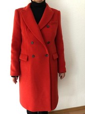 Eleganter Damen-Herbstmantel (Spanien), 75% Wolle, L, rot, neu ohne Etikett