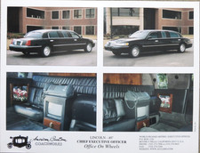 Lincoln Town Car 40 Chief Executive STRETCH Limousine Prospekt Blatt Brochure
