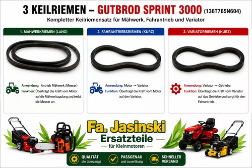 Keilriemen für gutbrod sprint - gutbrod,