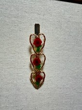 Kolibri Haarspange mit Emaille Blumen, Haarschmuck für Frauen,Entenschnabel Clip