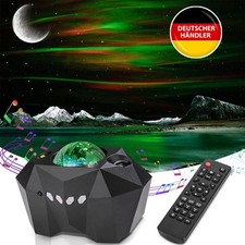 Sternenhimmel Projektor, Bluetooth-Lautsprecher LED Polarlicht Lampe Mond Party