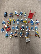 27x Vintage Schlumpf Figuren