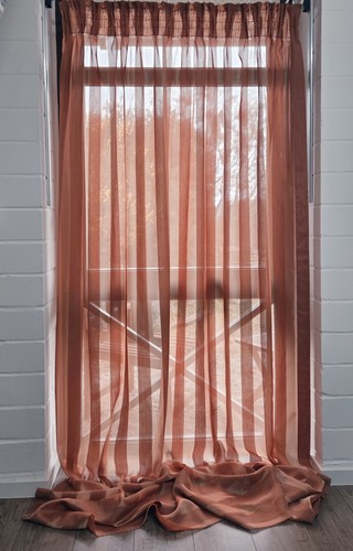 Gardine store schal terrakot - store,