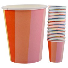  50 Pcs Kaffe Tassen Getränkebecher Partybecher Farbige Pappbecher
