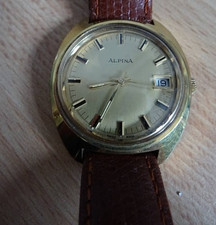 Vintage ALPINA 60er Jahre Herren Handaufzugsuhr - guter Zustand mit Datum