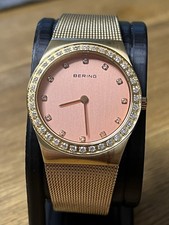 bering damenuhr gold rosa