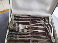 VINTAGE RUSSISCHE  Besteckset 6 Person mit KAVIARSCHALE