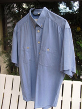 🌹     Herren Hemd Blau Gr