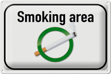 Blechschild Rauchen 30x20 cm