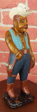 Vintage Cowboy Figur Holz