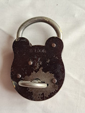 Antikes Vorhängeschloss 2 Tour Doppelbart Gartentor Bügelschloss