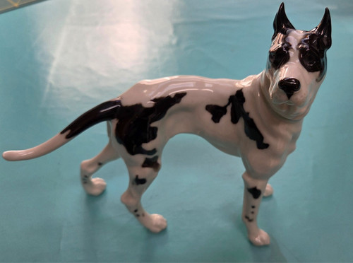 Große porzellanfigur dogge - große,