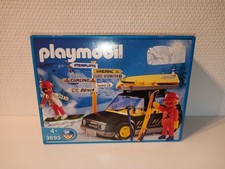 Playmobil 3693 Skiwelt Auto mit Skifahrer Snowboarder 2005 ungeöffnet NEU +OVP