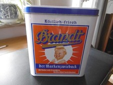 Vintage Zwieback-Keksdose. "Brandt"-Werbeträger. Butlers 1999. Bedruckt.