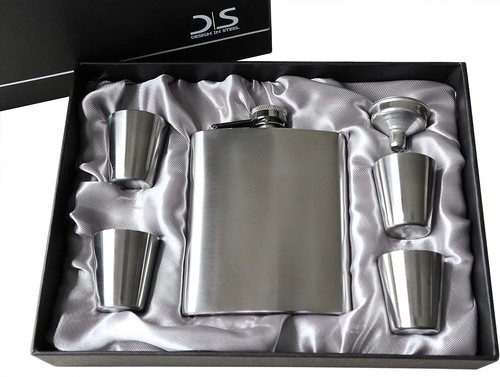 Stk flachmann edelstahl set - edelstahl,