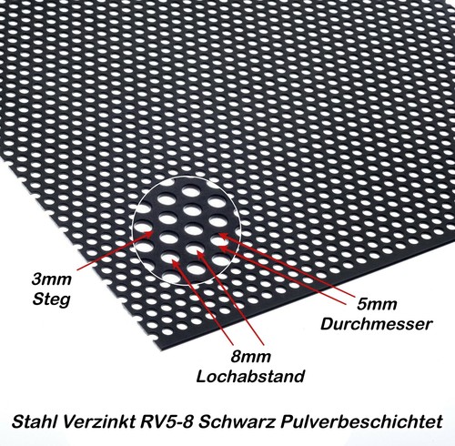 Stahl verzinkt lochbleche - verzinkt,