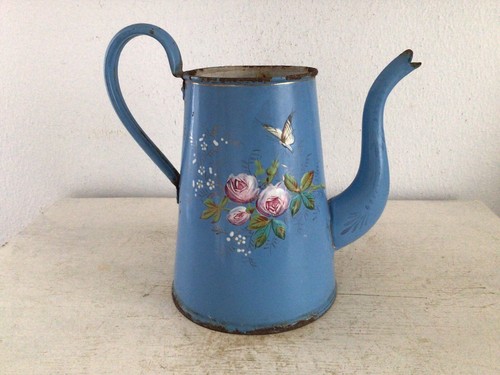 Alte emaille kanne krug - kanne, shabby