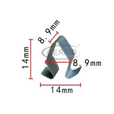 10 x Steckklammer Halteklammer