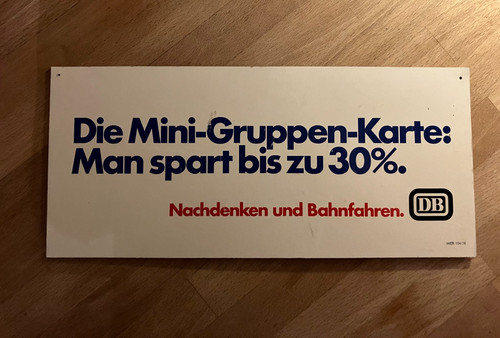 Zug werbeschild abteil - zug,