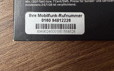 Prepaid SIM Karte Top Rufnummer