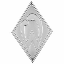 SV Werder Bremen Aufkleber 3D ChromFlex Logo Autoaufkleber Sticker Fanartikel