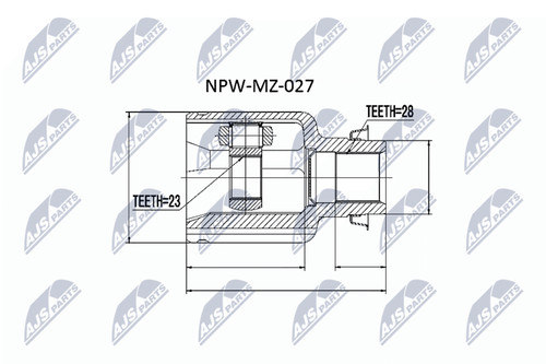 Nty gelenksatz antriebswelle - nty,