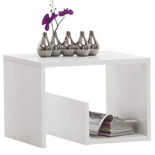 Seitlicher Couchtisch Sofa mit Regal Bücherregal Zeitungsständer Modernes Des...