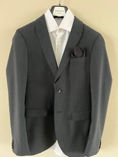 Anzug in Anthrazit für Konfirmation/Abschlussball in Größe 86/172 mit Hemd