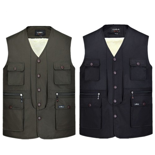 Herren fleece weste mit - herren,