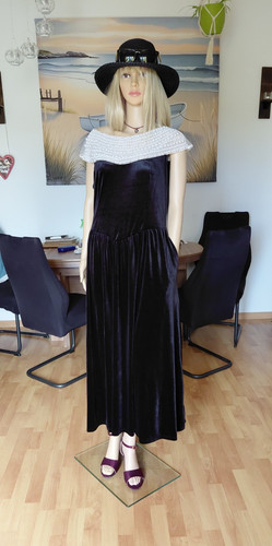 Damen abendkleid schwarz lang - schwarz,