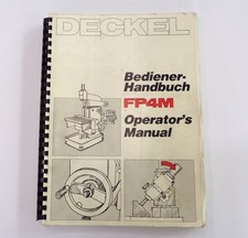 ## Bedienerhandbuch FP4M 2203 Orginal (gebraucht) Deckel Fräsmaschine