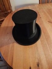 Zylinder Claque uralt antik mit Original Hutschachtel