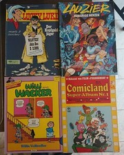 Comicheft Konvolut Willi Wacker, Lucky Luke, Lauzier, Comicland Comicbücher 4stk