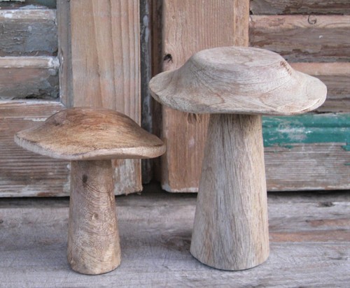 Pilz natur holz größen - natur, 2