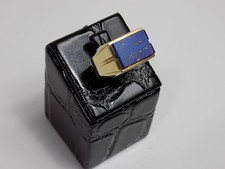 Eleganter Herrenring mit Lapislazuli Stein Siegelring 333er Gold 8K  Ø 20,0 mm
