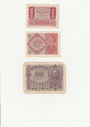 Banknoten kronen 3 - banknoten,